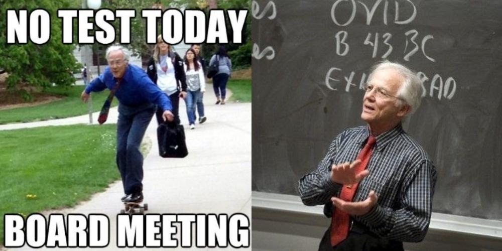 Skateboarding Professor