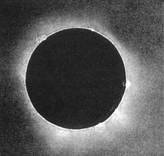 The First Image Of A Solar Eclipse