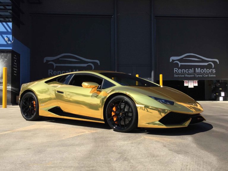 A Gold Lamborghini