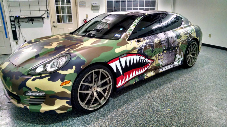 camouflage car wrap