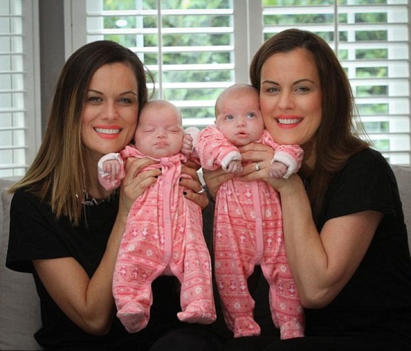 Something Shocking Happens When Identical Twins Give Birth on the Same Day.