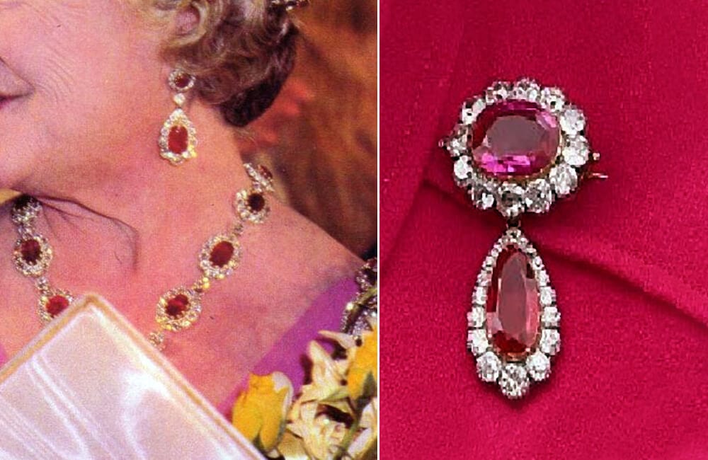 The Crown Ruby Necklace And Queen Victoria’s Crown Ruby Brooch