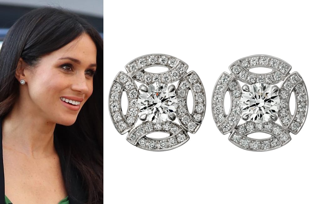 Meghan’s Galanterie Diamond Stud Earrings