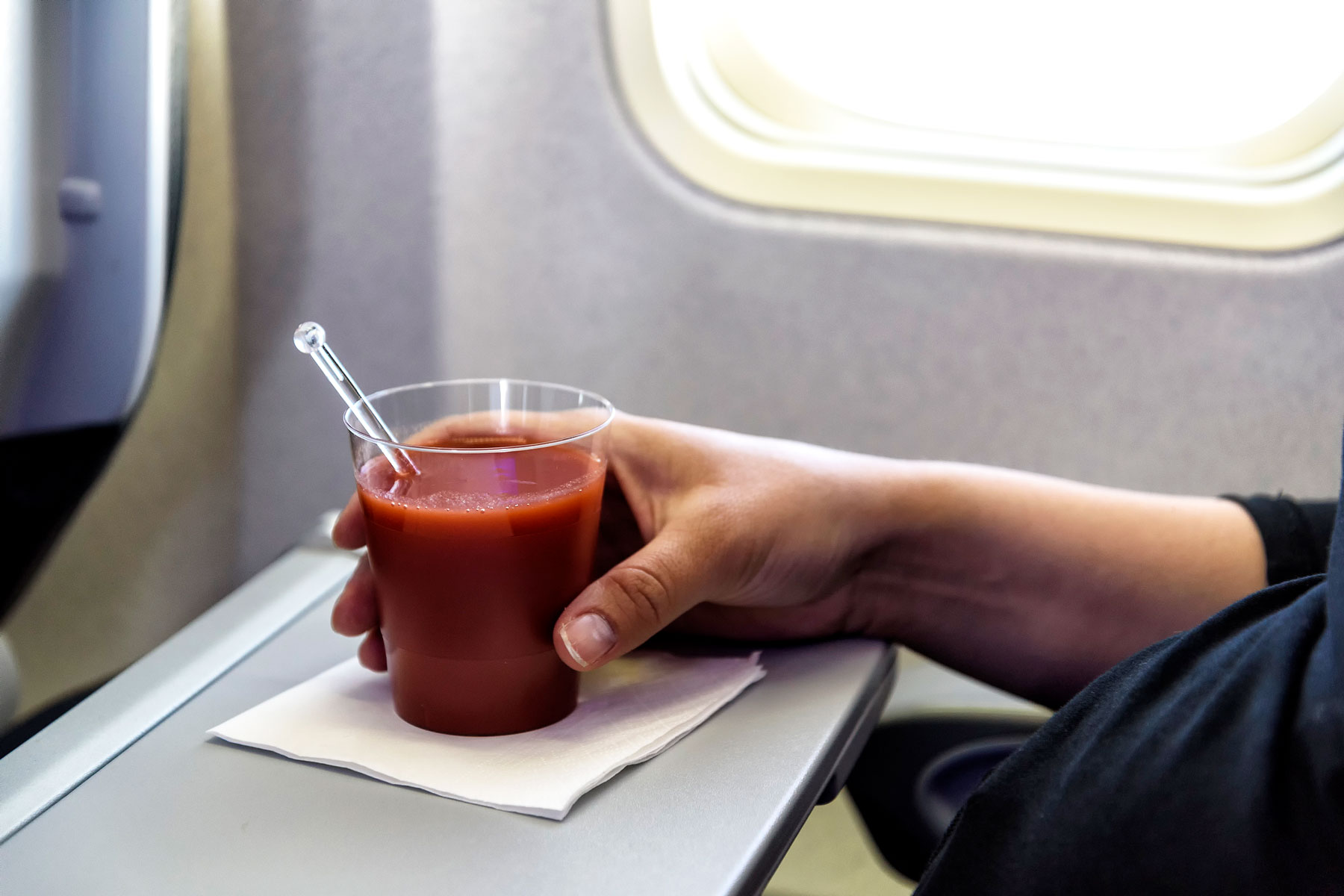Tomato Juice In An Airplane